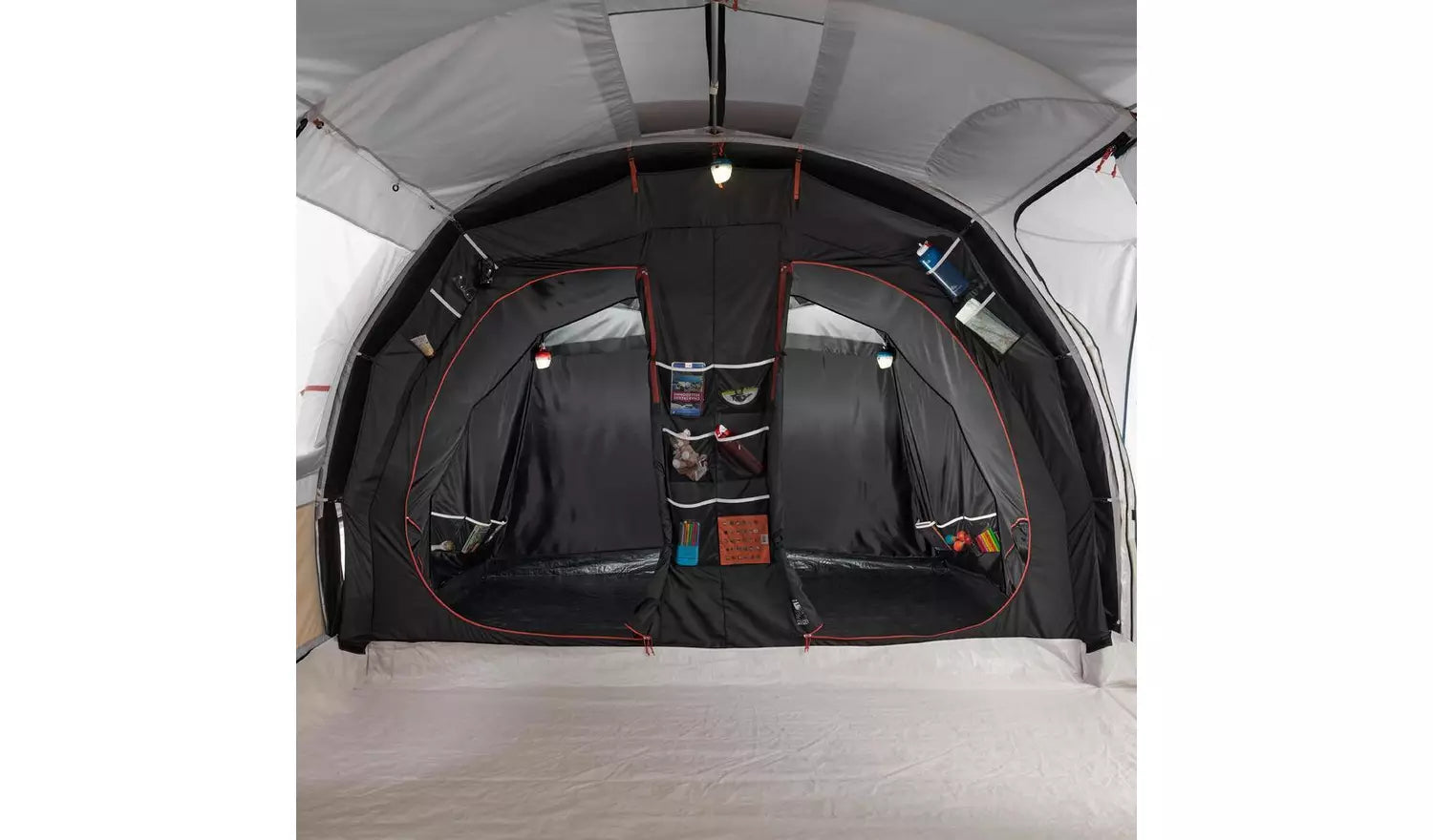 6 People - 3 Rooms Inflatable Camping Tent 6.3 F&B